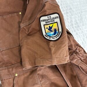 Tough Duck L Rare U.S. Fish and Wildlife service short sleeve cover all overall